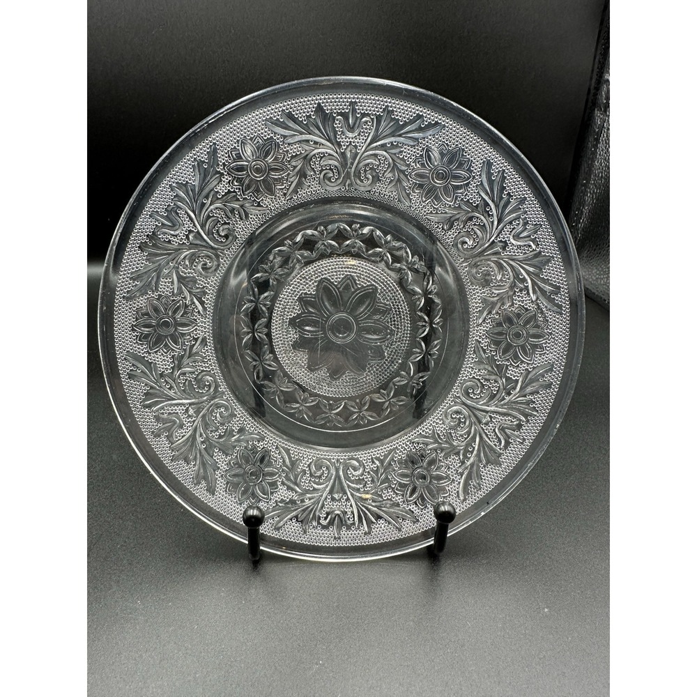 Anchor Hocking Glass SANDWICH Crystal 7 in Salad Plate